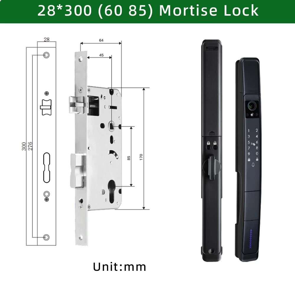 Raykube Waterproof Visual Intercom Face Recognition Digital Lock
