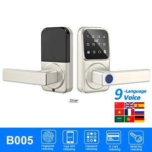 Raykube Electronic Deadbolt With 9 Languages Door App Lock