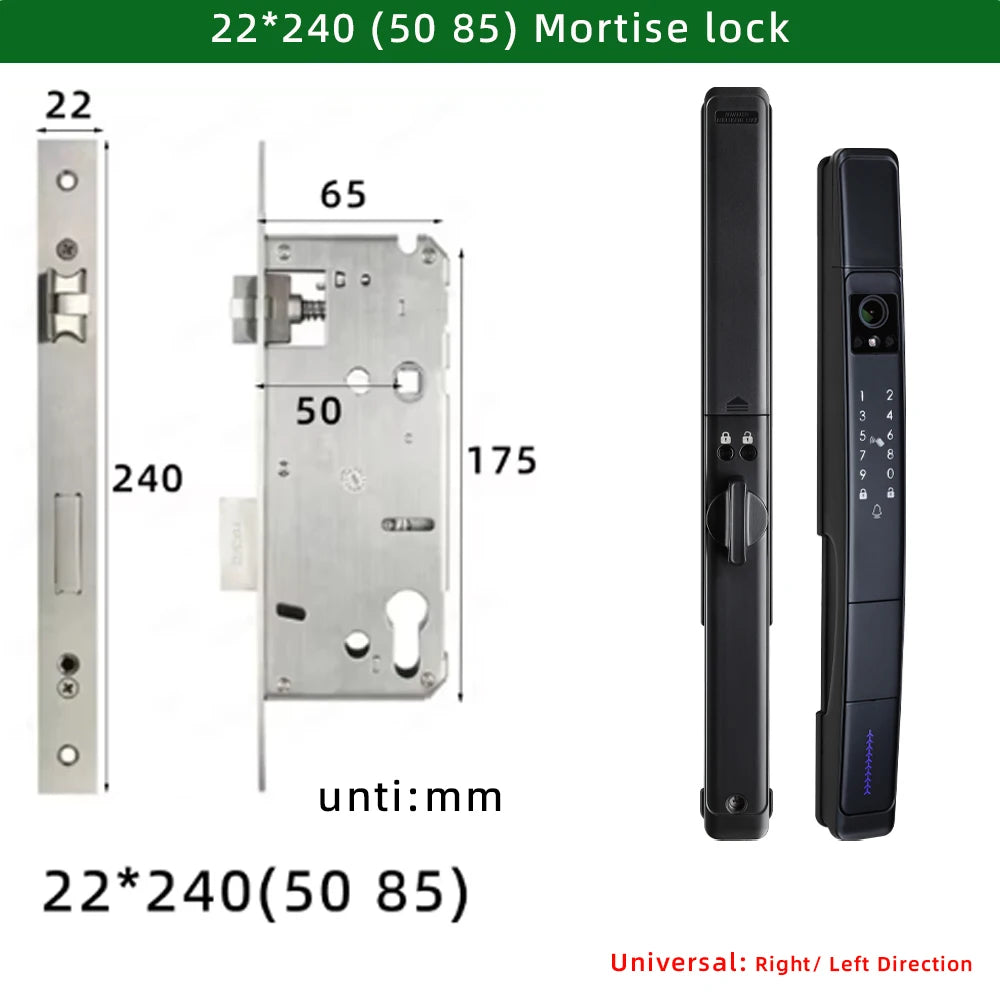 Raykube Waterproof Visual Intercom Face Recognition Digital Lock