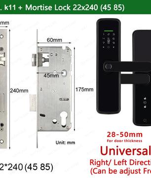 Zinc Alloy Biometric Fingerprint Bluetooth Electric Door Lock