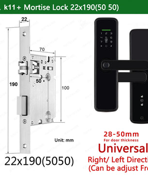 Zinc Alloy Biometric Fingerprint Bluetooth Electric Door Lock
