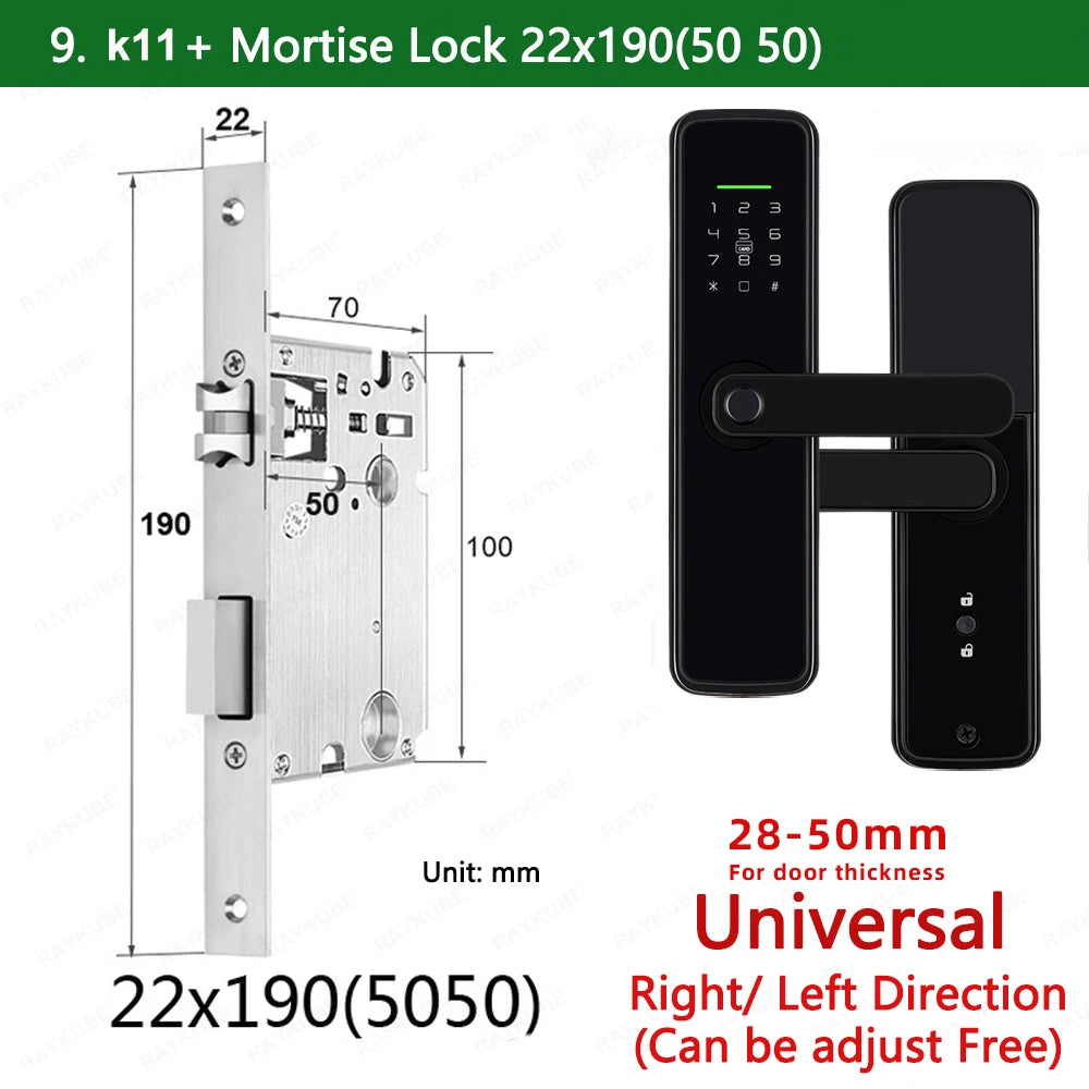 Zinc Alloy Biometric Fingerprint Bluetooth Electric Door Lock