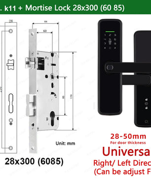 Zinc Alloy Biometric Fingerprint Bluetooth Electric Door Lock