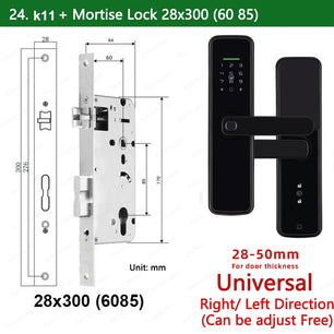 Zinc Alloy Biometric Fingerprint Bluetooth Electric Door Lock