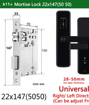 Zinc Alloy Biometric Fingerprint Bluetooth Electric Door Lock