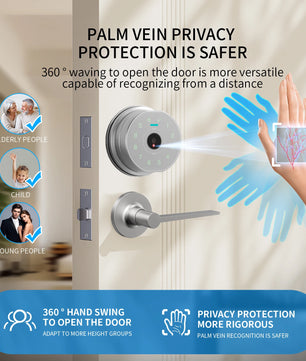 Raykube Electronic Palm Vein Recognition Digital Door Lock