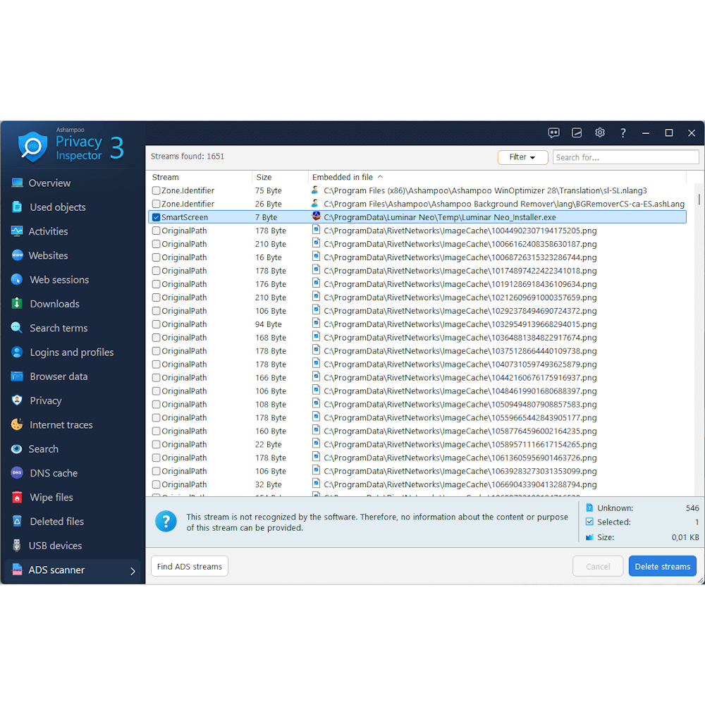 Ashampoo Privacy Inspector 3⁠