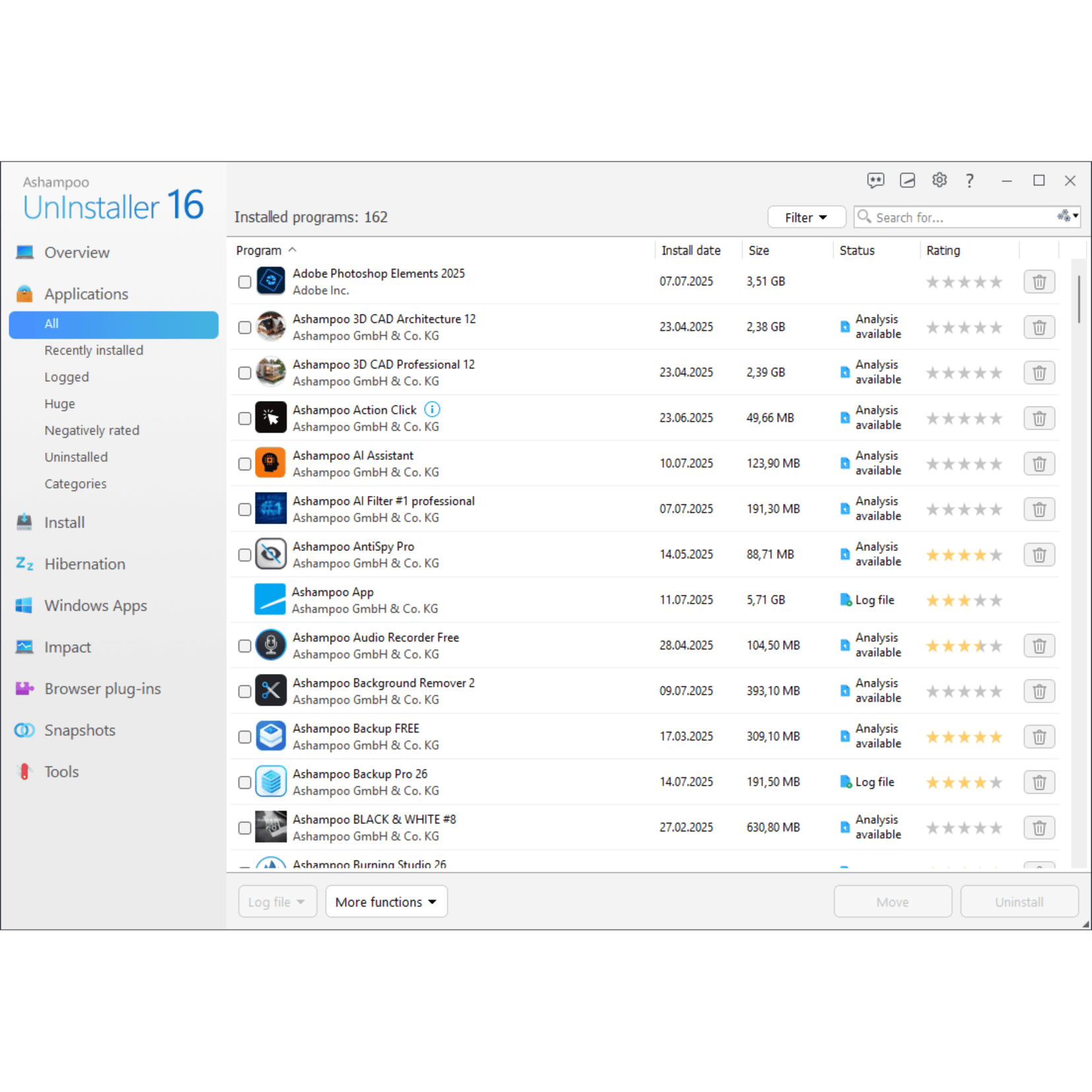 Ashampoo UnInstaller 16