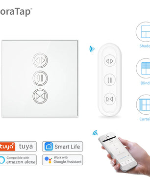 LoraTap Plastic Curtain Motorized Roller Shutters Blinds Switch