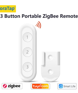 LoraTap Plastic ZigBee 3.0 Remote Control Push Button Switch