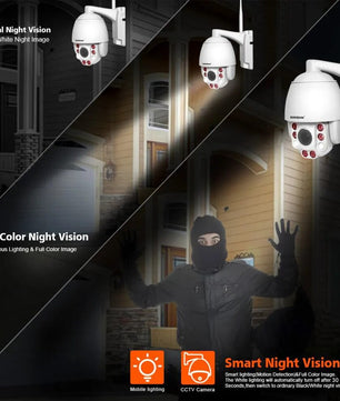 Boavision 5MP Night Vision High Speed Auto Tracking Dome Camera