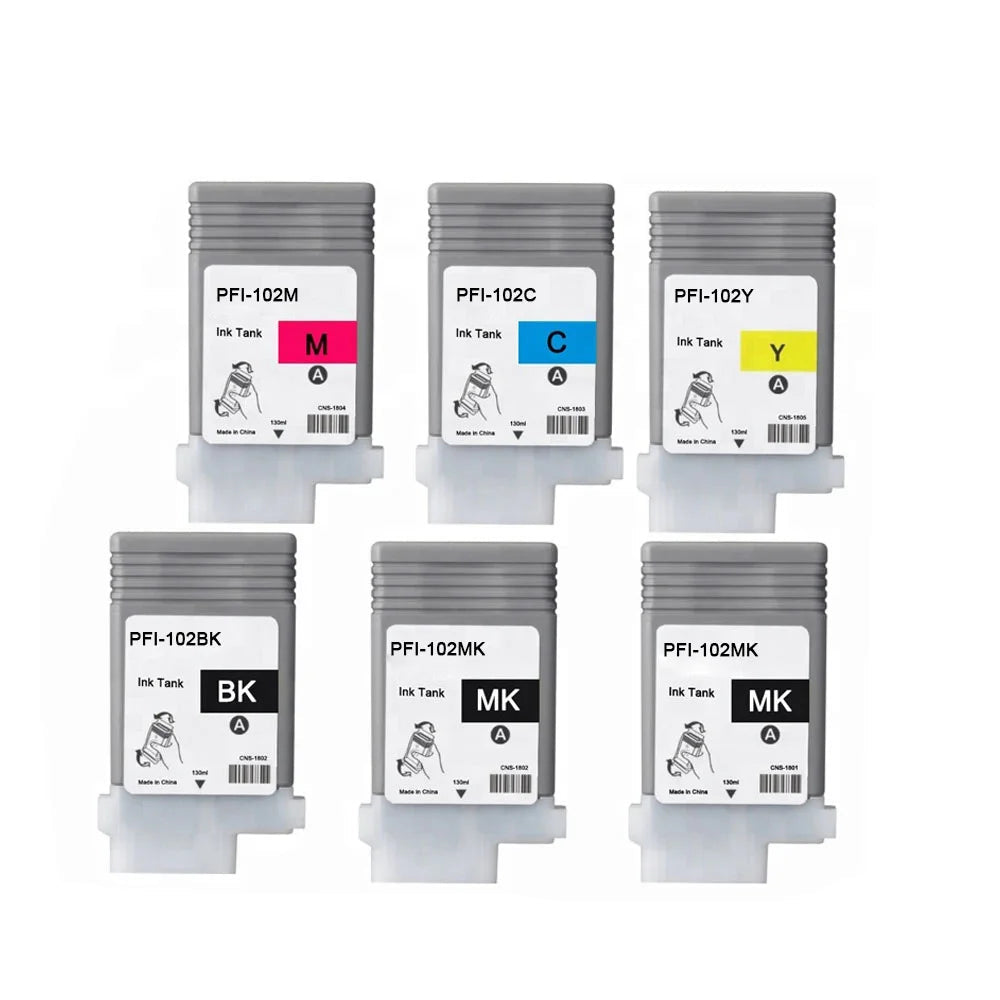 PFI-102 Ink Cartridge Compatible For Canon IPF500 IPF510 IPF610 IPF700