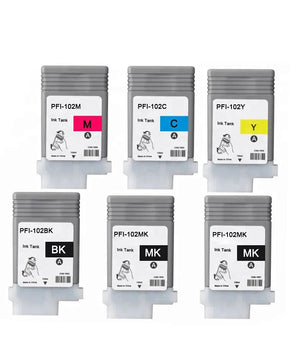 PFI-102 Ink Cartridge Compatible For Canon IPF500 IPF510 IPF610 IPF700