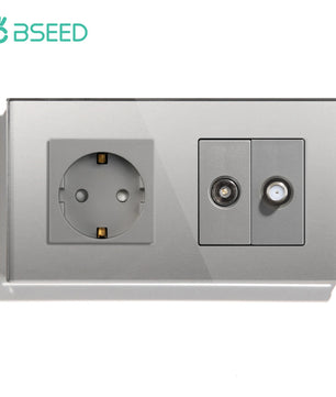Bseed 16A Glass Panel Wireless WIFI Control Smart Power Socket