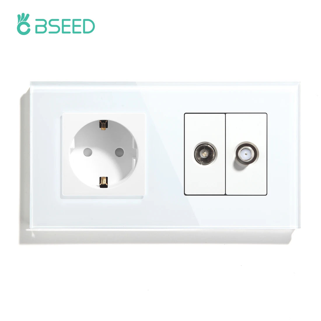 Bseed 16A Glass Panel Wireless WIFI Control Smart Power Socket