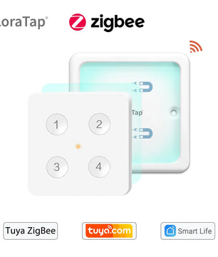 LoraTap Plastic Panel Wireless Voice Control Wall Mounted Switch