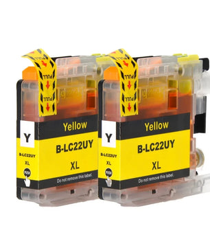 2 PCs 22UXL Ink Cartridge For Brother DCP-J785DW MFC-J985DW Printer