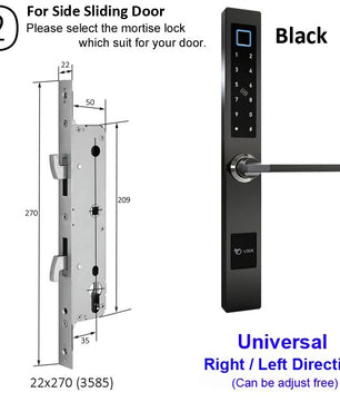 RayKube Aluminium Alloy Fingerprint Digital Smart Door Lock