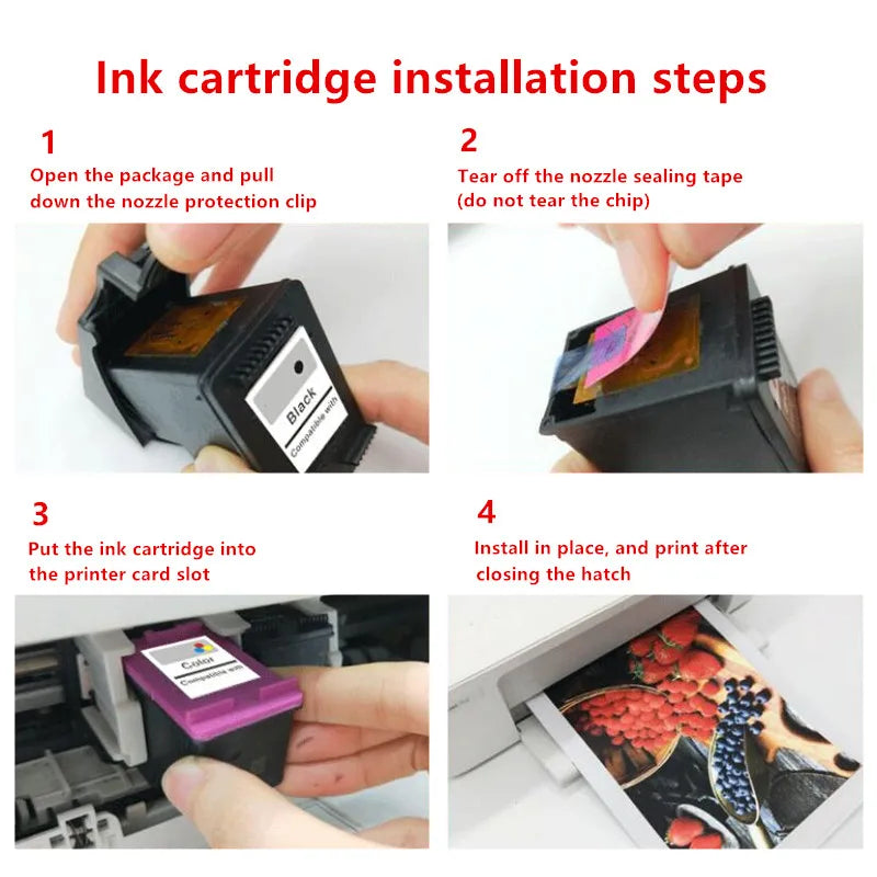 Ink Cartridge For HP60 60xl Deskjet Photo Smart C4680 Printer