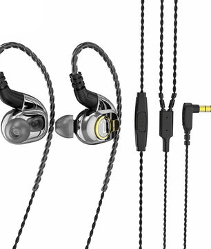 Metal 3.5mm Balanced Armature Carbon Diaphragm Earphones