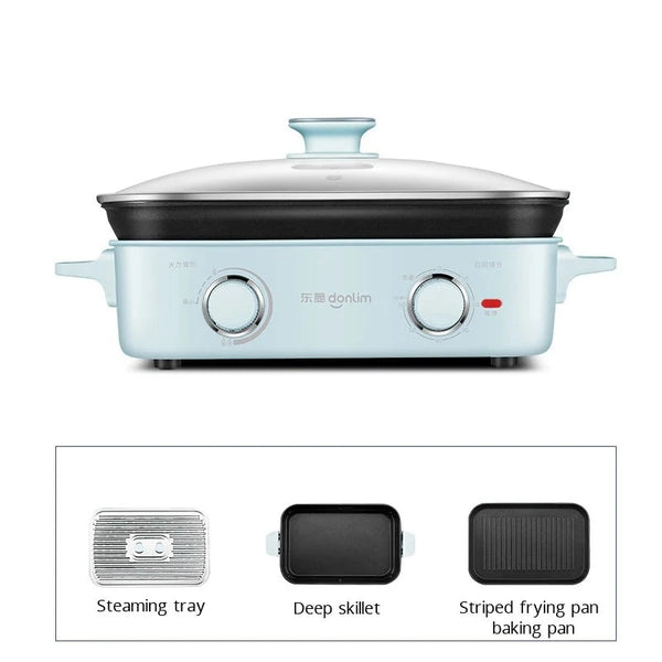 1400W Stainless Steel Multifunction Mini Portable Electric Cooker