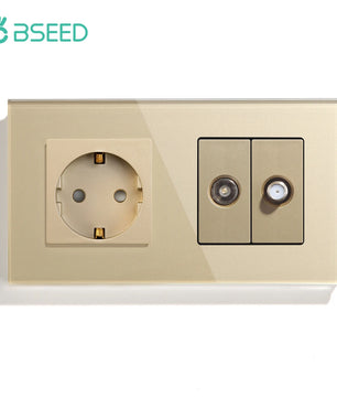 Bseed 16A Glass Panel Wireless WIFI Control Smart Power Socket