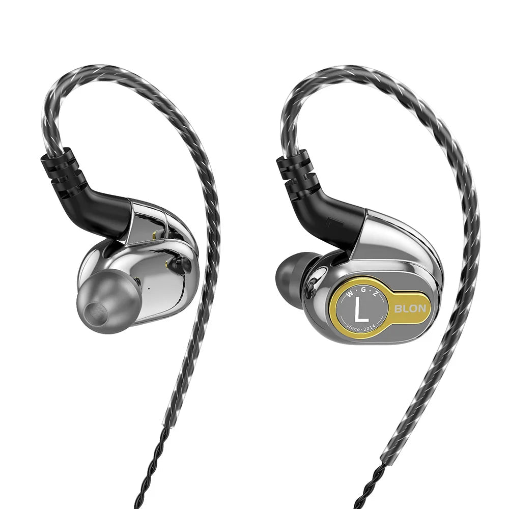 Metal 3.5mm Balanced Armature Carbon Diaphragm Earphones