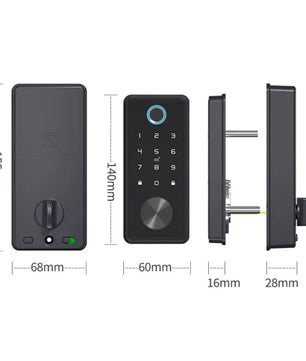 RayKube Aluminium Alloy Fingerprint Digital Smart Door Lock