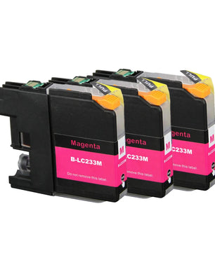 LC233 3 PCs Ink Cartridge For Brother MFC-J5720/J4120/J4620/J5320