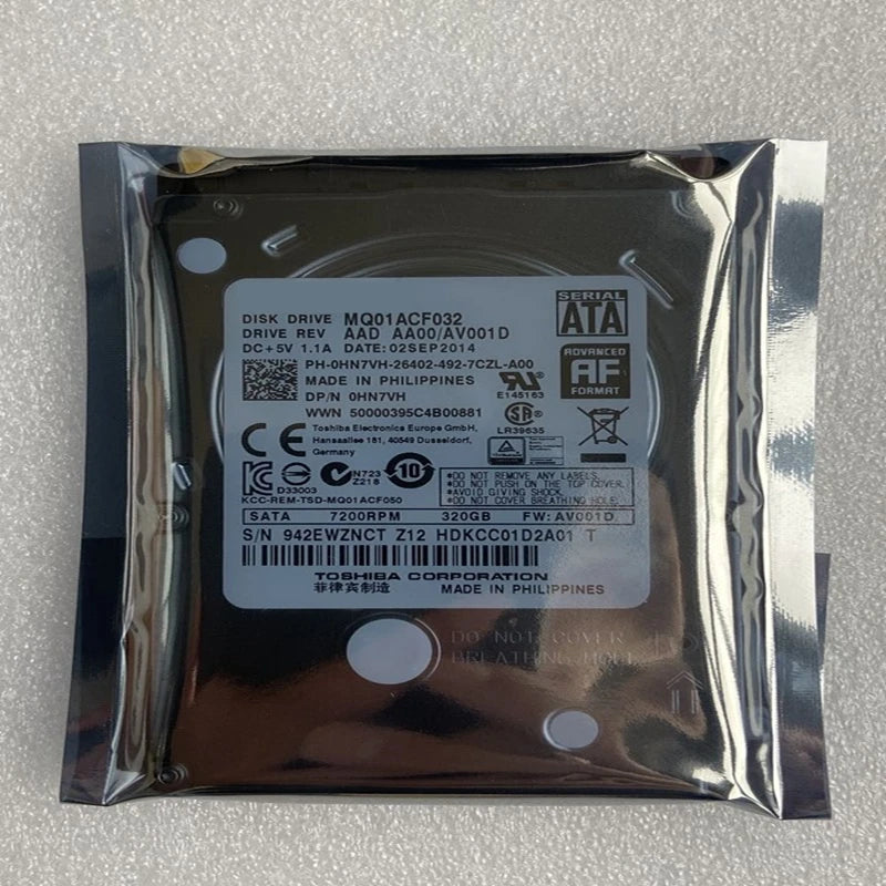320GB SATA 2.5"16MB 7200RPM 7mm Hard Disk Drive For Desktop