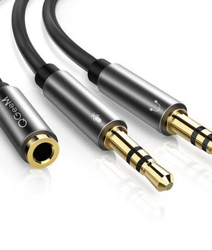 3.5mm Speaker Line 4x Jack Audio Cord Splitter Cable For Phone
