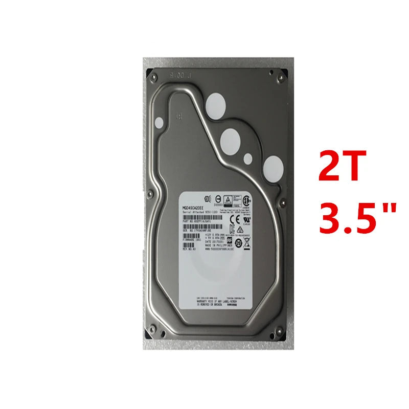 2TB 3.5" SAS 12 Gb/s 128MB 7200RPM Hard Disk Drive For Desktop