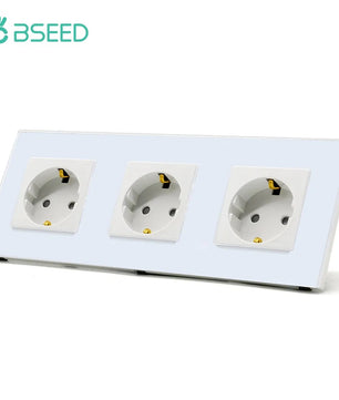 Bseed 16A Glass Panel Wireless WIFI Control Smart Power Socket