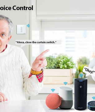 LoraTap 3A Plastic 4th Generation Remote Control Blinds Curtain Switch