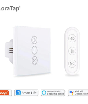 LoraTap 240V 600W Plastic WiFi Rolling Blinds Curtain Switch