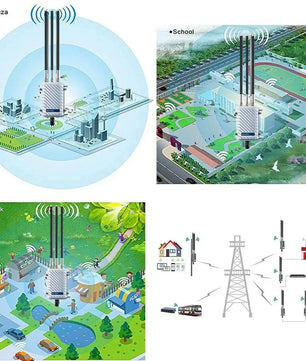 2.4GHz High Power 750Mbps WIFI Extender Router Base Station