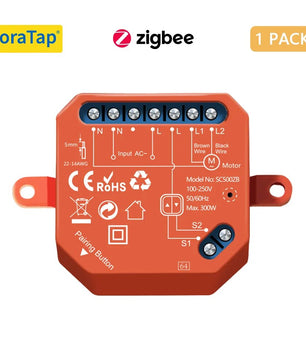 LoraTap 240V 300W Plastic Curtain Roller Shutter Switch Module