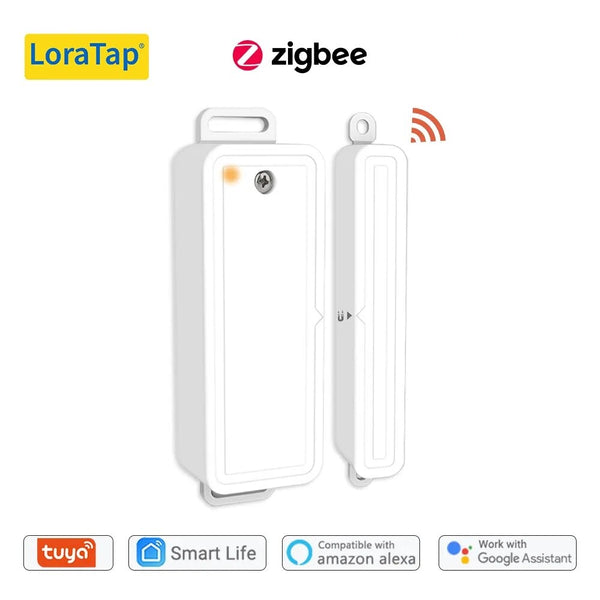 LoraTap Plastic Smart ZigBee Voice Control Door Window Sensor