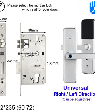 RayKube Aluminium Alloy Fingerprint Digital Smart Door Lock