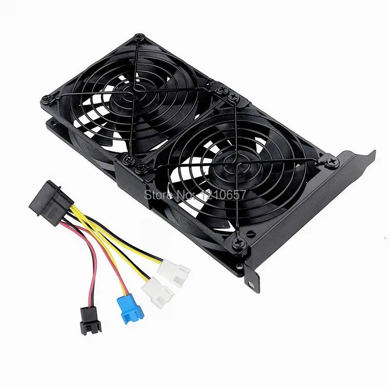 12V DC Quiet Dual 90mm Cooling Fans For Universal Graphics Card