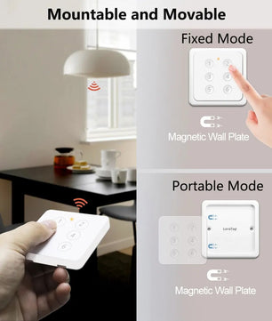 LoraTap Plastic Magnetic Moveable Remote Control Switch