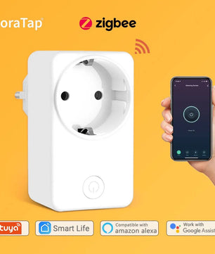 LoraTap 16A Power Plastic Remote Voice Control Plug Switch