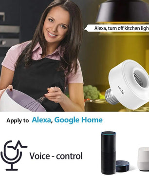 LoraTap 2.5A 30 Watt Plastic Remote Control Portable Lamp Holder