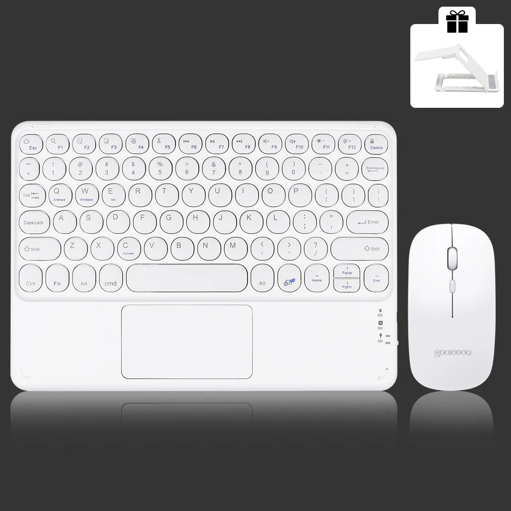 Plastic 2.4G Rechargeable Bluetooth Wireless Keyboard Mouse Kit