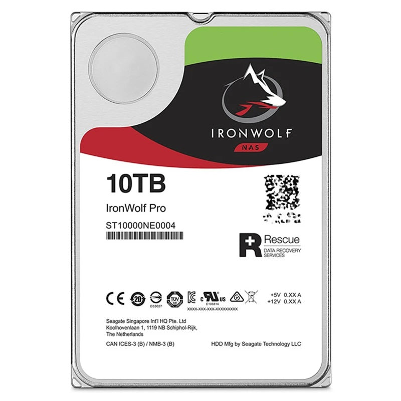 10TB 3.5" SATA 6 Gb/s 256MB 7200RPM Internal HDD For Seagate NAS