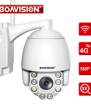 Boavision 5MP Night Vision High Speed Auto Tracking Dome Camera