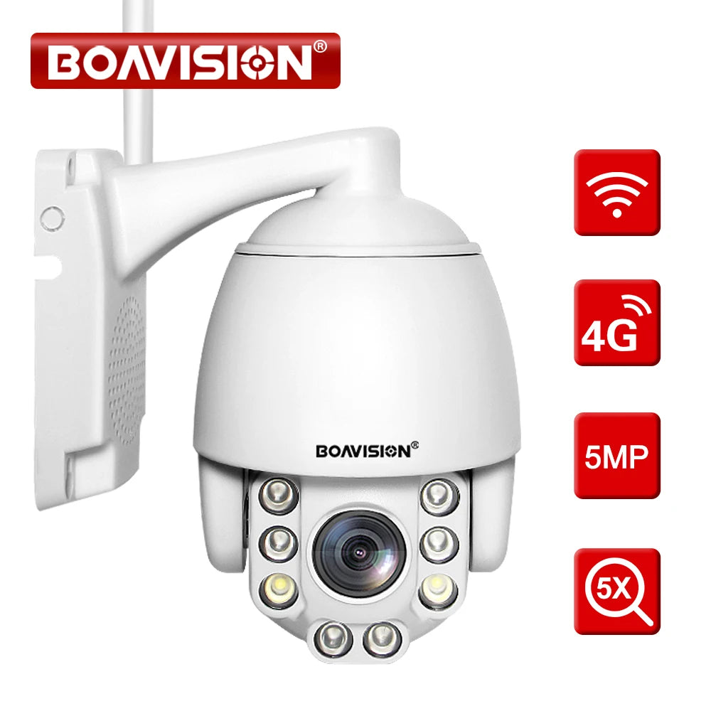 5 Mega Pixel Plastic IP66 Video Surveillance Home Security Camera