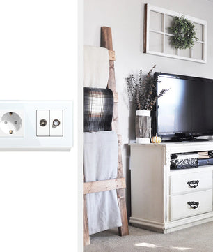 Bseed 16A Glass Panel Wireless WIFI Control Smart Power Socket