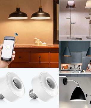 LoraTap 2.5A 30 Watt Plastic Remote Control Portable Lamp Holder