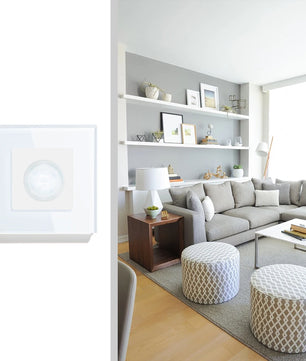 Bseed Alloy Crystal Glass Push Button Human Motion Sensor Switch